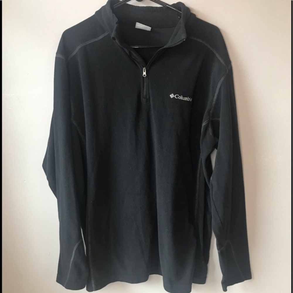 Columbia black quarter zip pullover